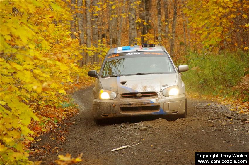 Andrew Dustman / Rachel Dustman Subaru Impreza on SS14, Trouble II.