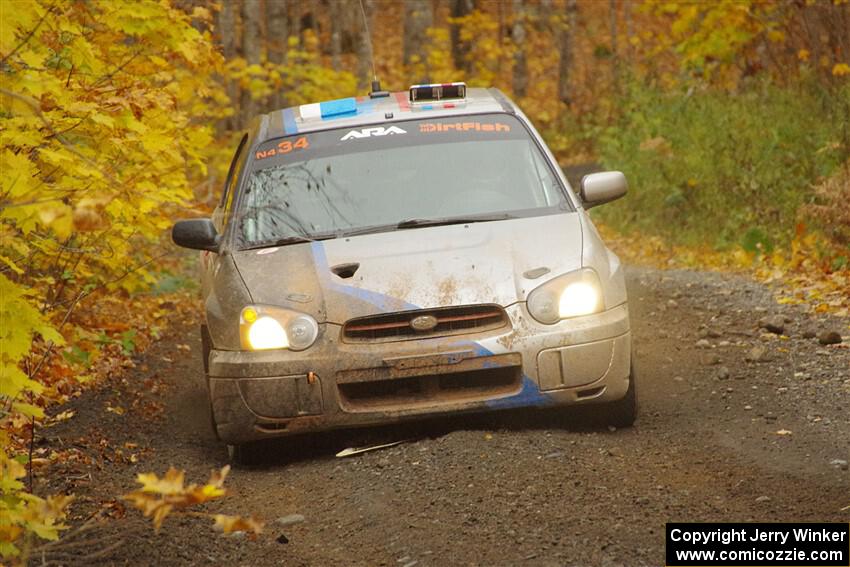 Andrew Dustman / Rachel Dustman Subaru Impreza on SS14, Trouble II.