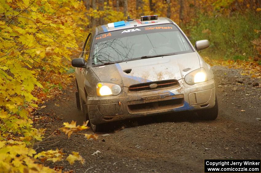 Andrew Dustman / Rachel Dustman Subaru Impreza on SS14, Trouble II.