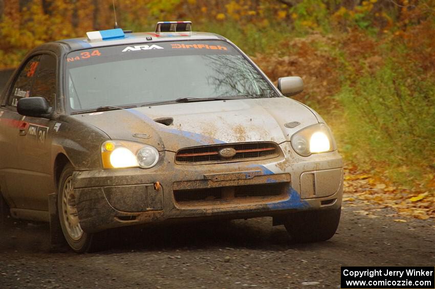 Andrew Dustman / Rachel Dustman Subaru Impreza on SS14, Trouble II.