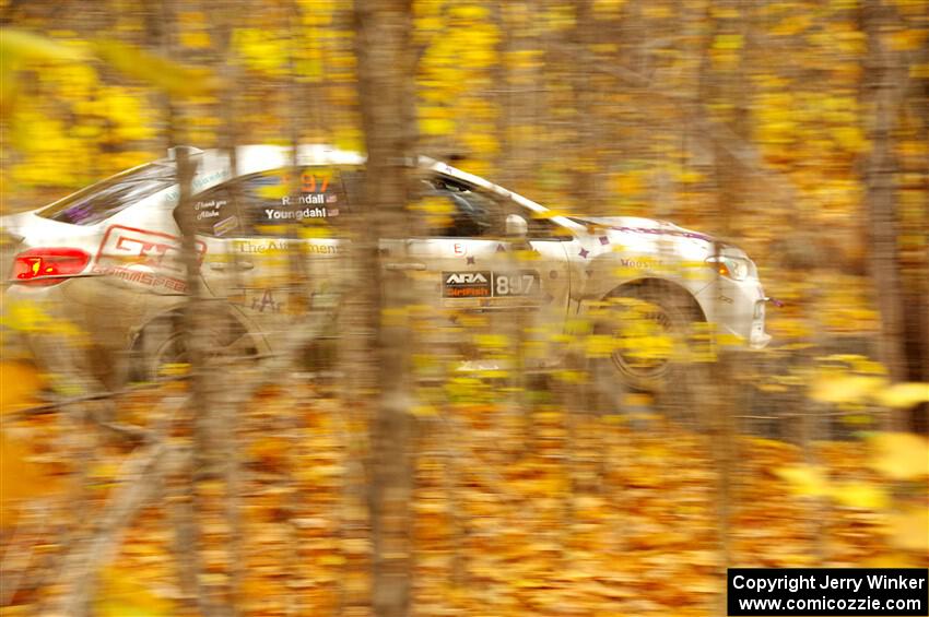 Jamey Randall / Geoff Youngdahl Subaru WRX on SS14, Trouble II.