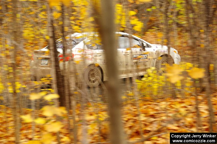 Jamey Randall / Geoff Youngdahl Subaru WRX on SS14, Trouble II.