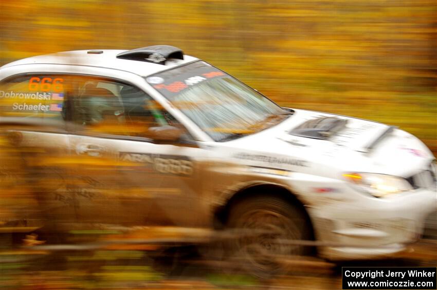 Pete Schaefer / Kevin Dobrowolski Subaru Impreza 2.5i on SS14, Trouble II.