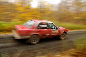 Levi Johnson / Griffin Johnson BMW 325e on SS14, Trouble II.