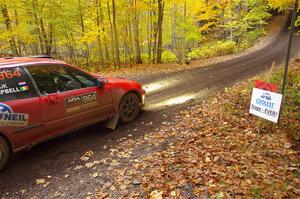 Vivian Campbell / Michael Hordijk Honda Civic at the start of SS15, Mount Marquette.