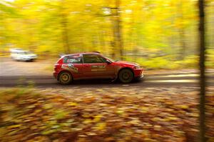 Vivian Campbell / Michael Hordijk Honda Civic on SS15, Mount Marquette.