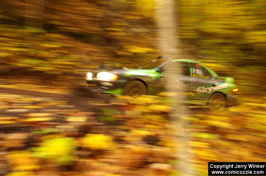 Carlos Neto / Fabio Costa Subaru 2.5RS on SS15, Mount Marquette.