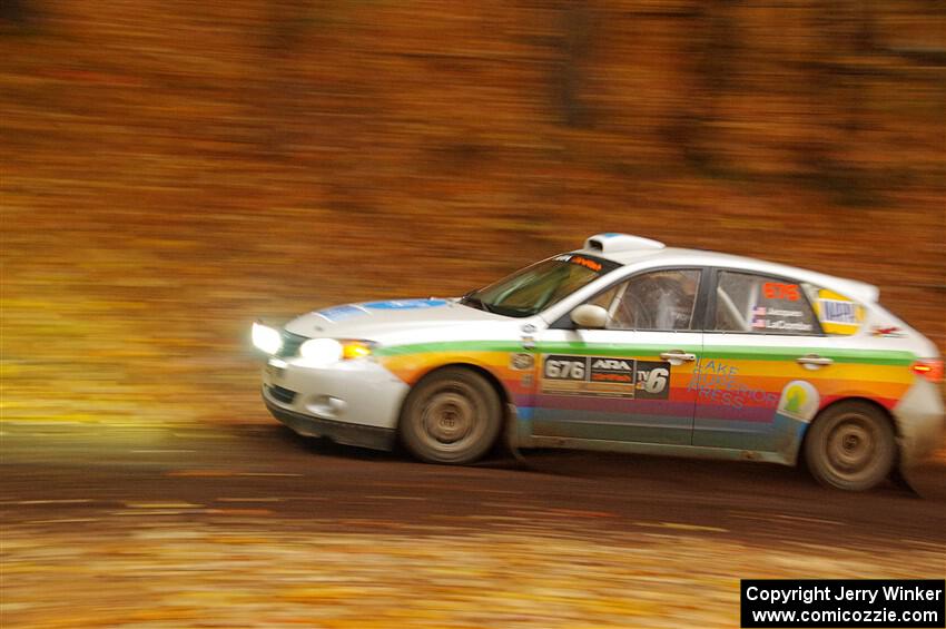 Sam Jacques / Trevor LaCombe Subaru Impreza on SS15, Mount Marquette.