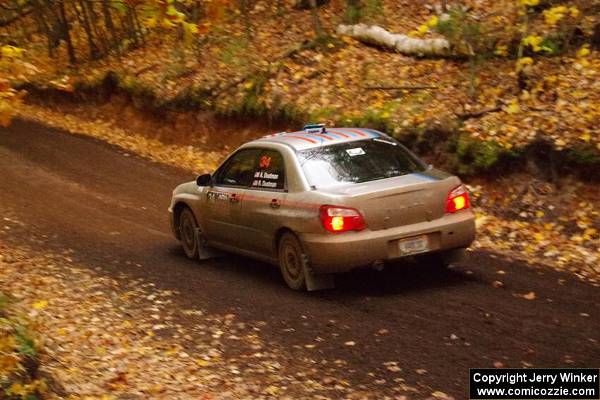 Andrew Dustman / Rachel Dustman Subaru Impreza on SS15, Mount Marquette.