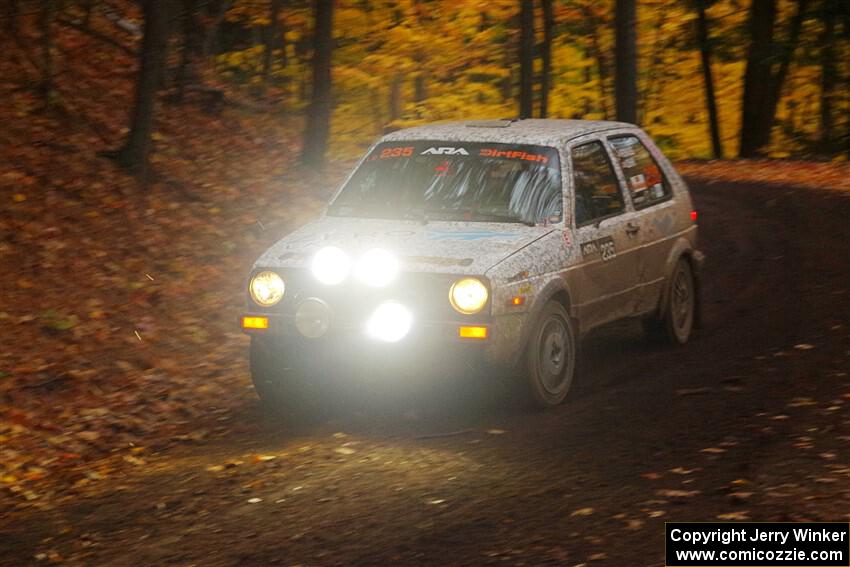 Mark Rokus / Tabitha Lohr VW GTI on SS15, Mount Marquette.