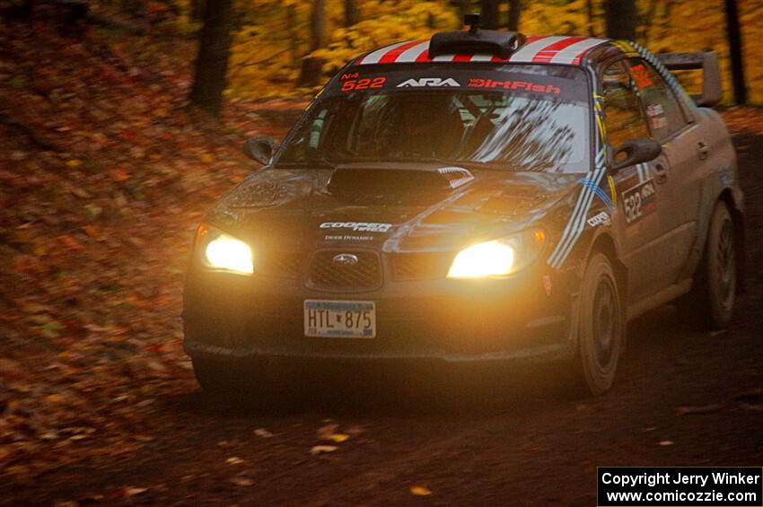 Matt James / Jackie James Subaru Impreza on SS15, Mount Marquette.