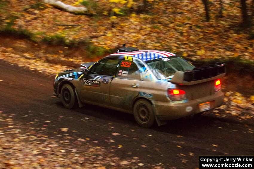 Matt James / Jackie James Subaru Impreza on SS15, Mount Marquette.