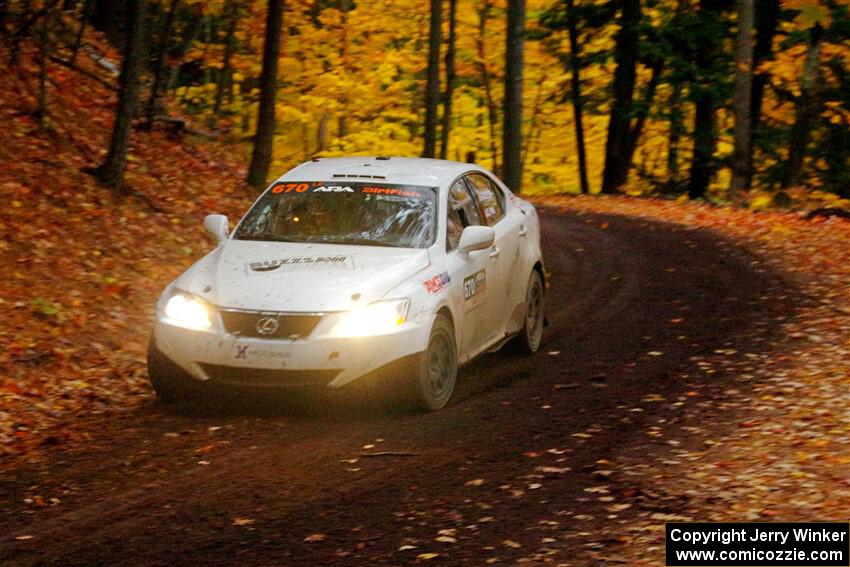 Michael Eckstein / Zach Pfeil Lexus IS250 on SS15, Mount Marquette.