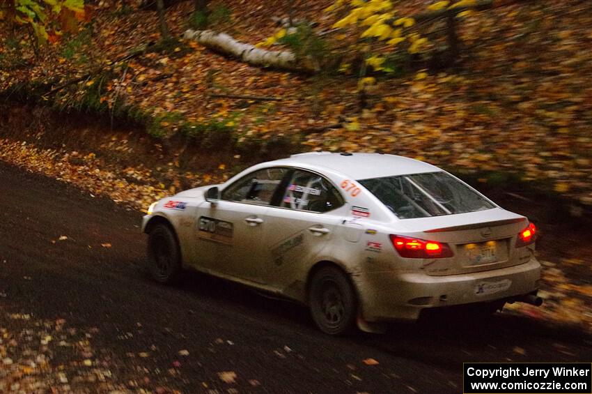 Michael Eckstein / Zach Pfeil Lexus IS250 on SS15, Mount Marquette.