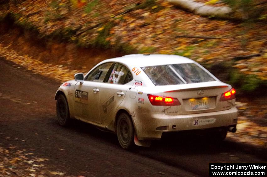 Michael Eckstein / Zach Pfeil Lexus IS250 on SS15, Mount Marquette.