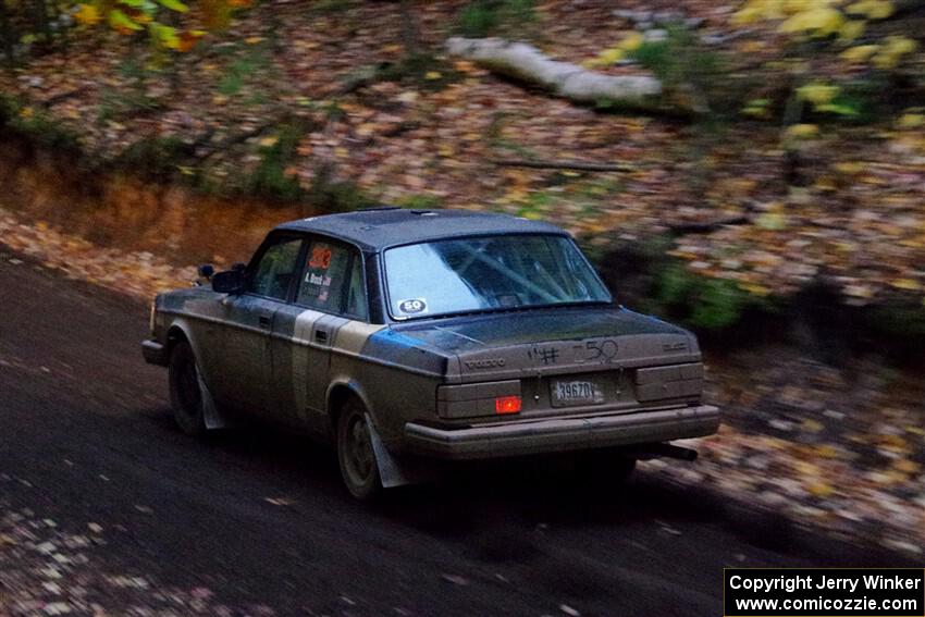 Adam Brock / Justin Brock Volvo 244 on SS15, Mount Marquette.