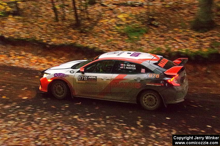 Gabriel Nieves / Thomas Hoster Honda Civic Hatchback Sport on SS15, Mount Marquette.