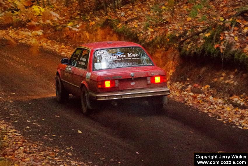 Levi Johnson / Griffin Johnson BMW 325e on SS15, Mount Marquette.