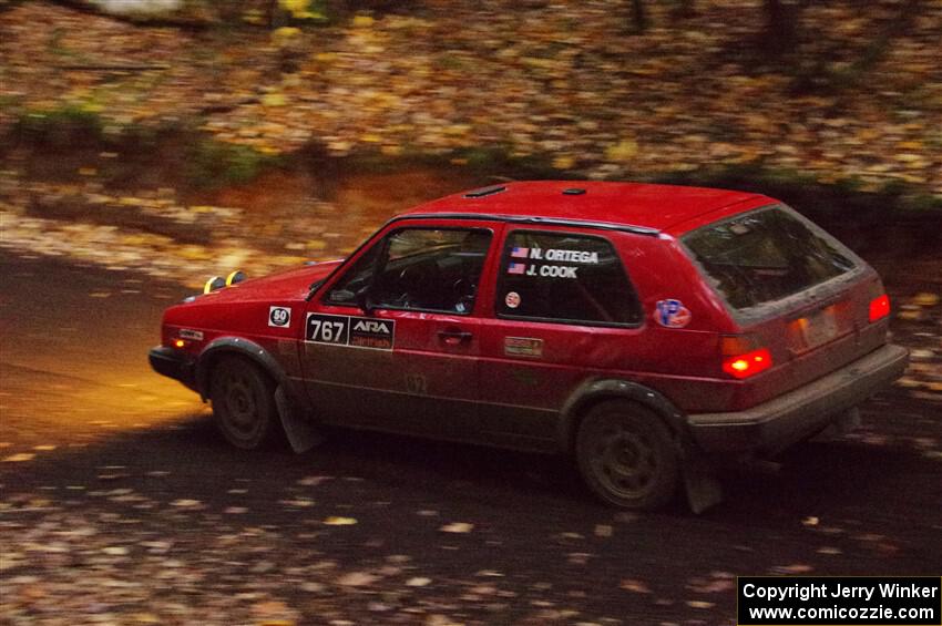 Nino Ortega / Jason Cook VW GTI on SS15, Mount Marquette.