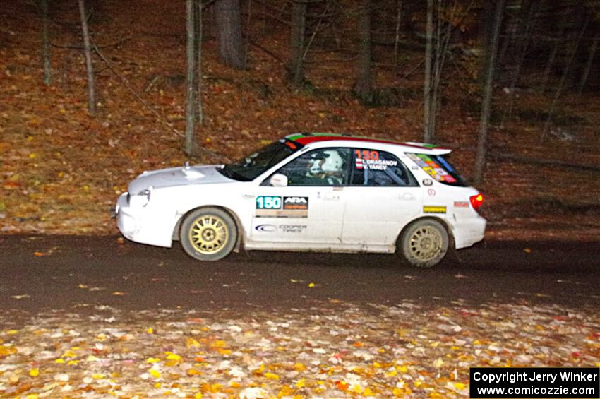 Ivo Draganov / Vladimir Yanev Subaru WRX Wagon on SS15, Mount Marquette.