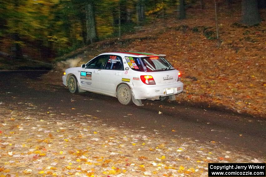 Ivo Draganov / Vladimir Yanev Subaru WRX Wagon on SS15, Mount Marquette.