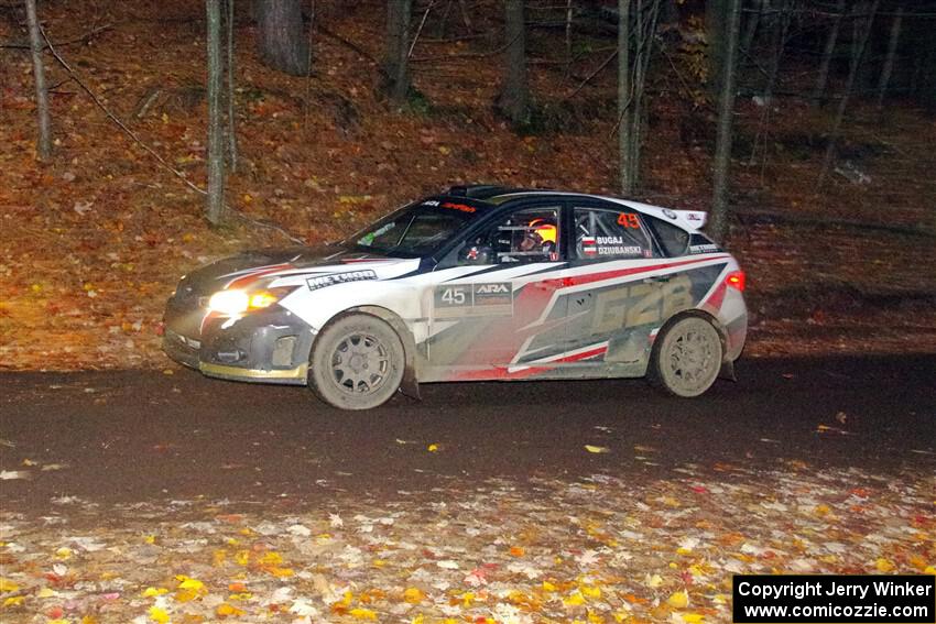 Grzegorz Bugaj / Ela Dziubanski Subaru WRX STi on SS15, Mount Marquette.