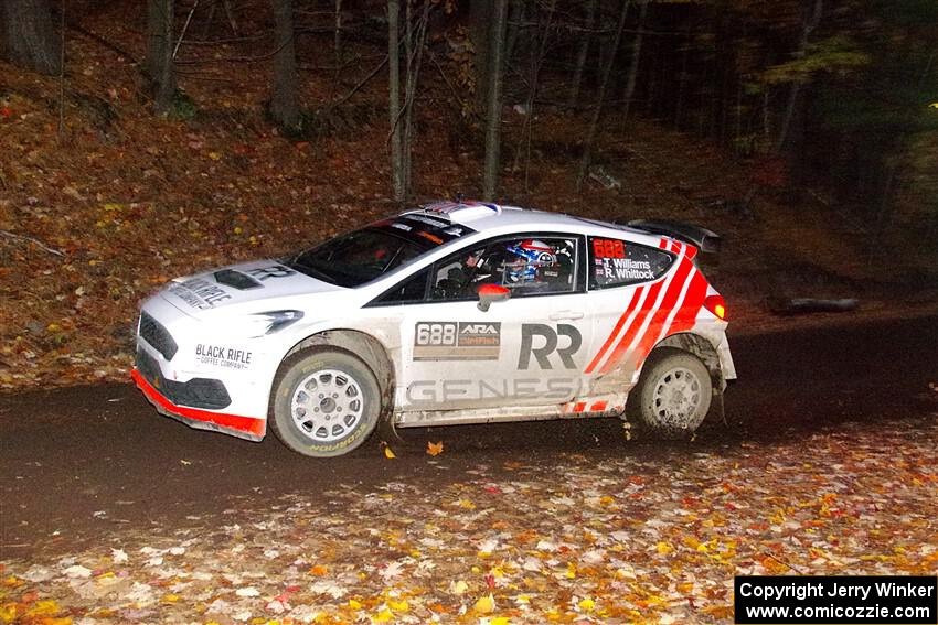 Tom Williams / Ross Whittock Ford Fiesta Rally2 on SS15, Mount Marquette.