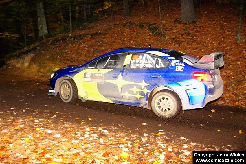 Travis Pastrana / Rhianon Gelsomino Subaru WRX STi on SS15, Mount Marquette.