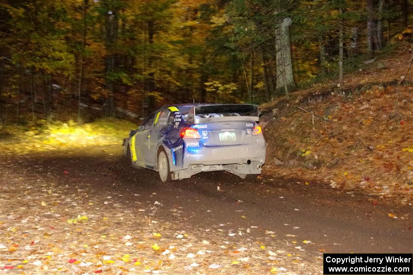 Travis Pastrana / Rhianon Gelsomino Subaru WRX STi on SS15, Mount Marquette.