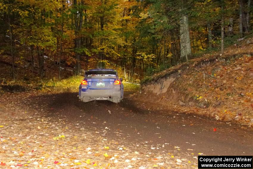 Travis Pastrana / Rhianon Gelsomino Subaru WRX STi on SS15, Mount Marquette.