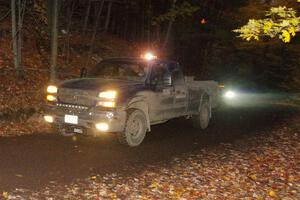 A Chevy Silverado pickup sweeps SS15, Mount Marquette.