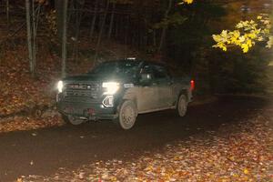 A GMC Sierra pickup sweeps SS15, Mount Marquette.