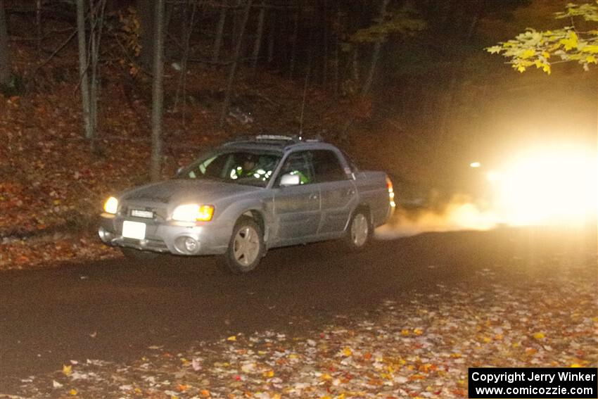 A Subaru Baja sweeps SS15, Mount Marquette.