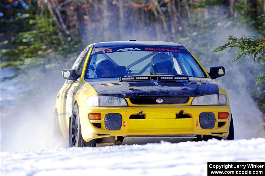 Steve Gingras / Katie Gingras Subaru Impreza on SS1.