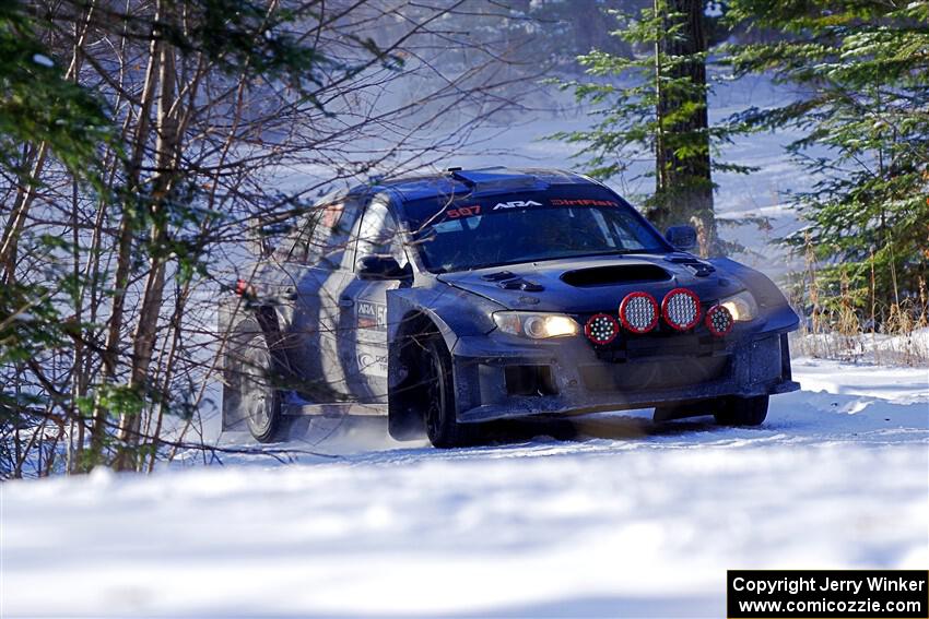 Daryl Bergen / Karl Bergen Subaru WRX STi on SS1.