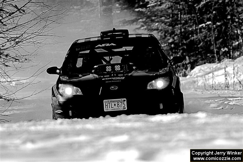 Matt James / Abbey James Subaru Impreza on SS1.