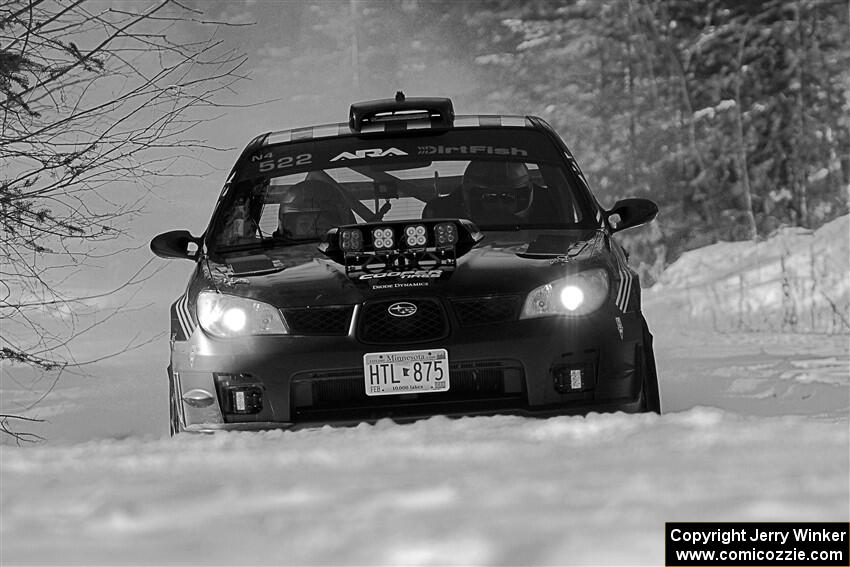 Matt James / Abbey James Subaru Impreza on SS1.