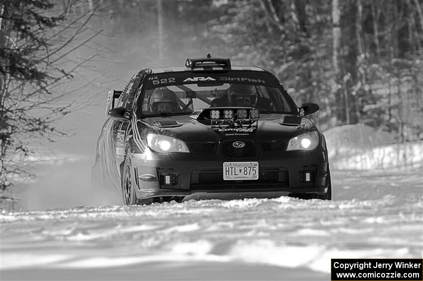 Matt James / Abbey James Subaru Impreza on SS1.