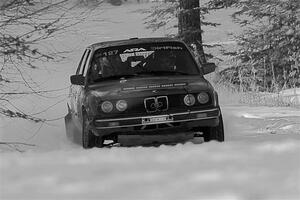 Levi Johnson / Josh Nykanen BMW 325e on SS1.