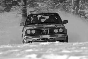 Levi Johnson / Josh Nykanen BMW 325e on SS1.