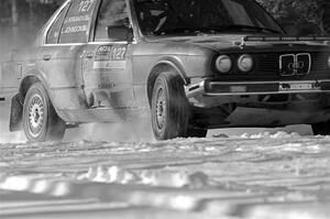 Levi Johnson / Josh Nykanen BMW 325e on SS1.