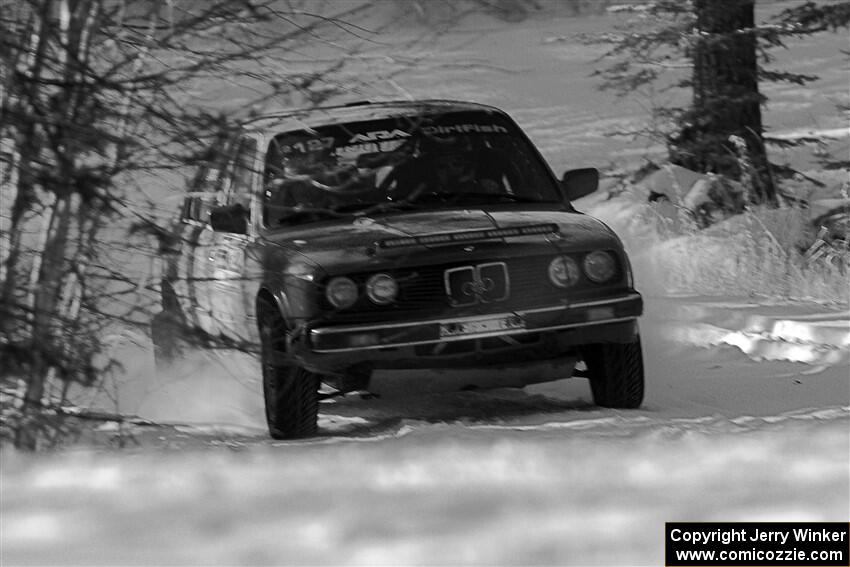 Levi Johnson / Josh Nykanen BMW 325e on SS1.