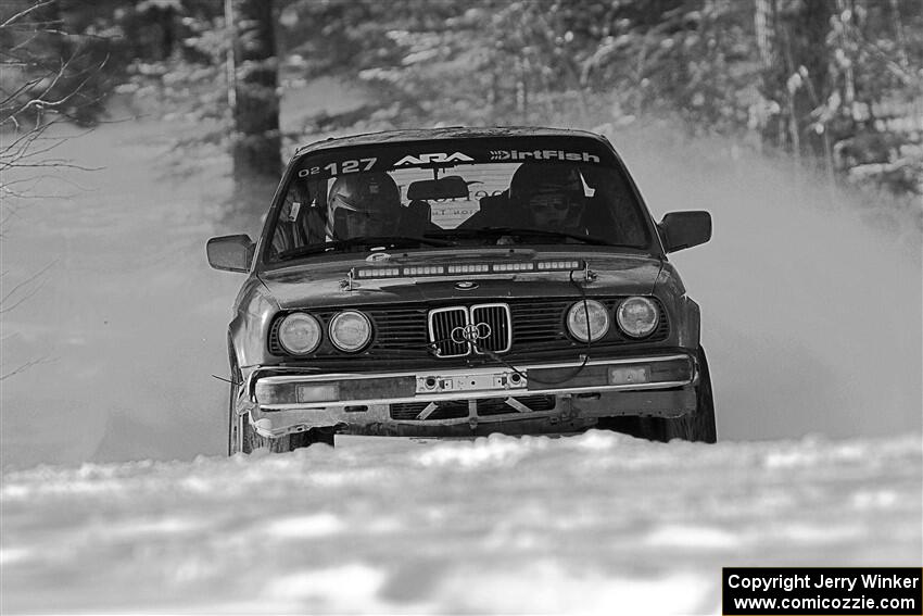 Levi Johnson / Josh Nykanen BMW 325e on SS1.