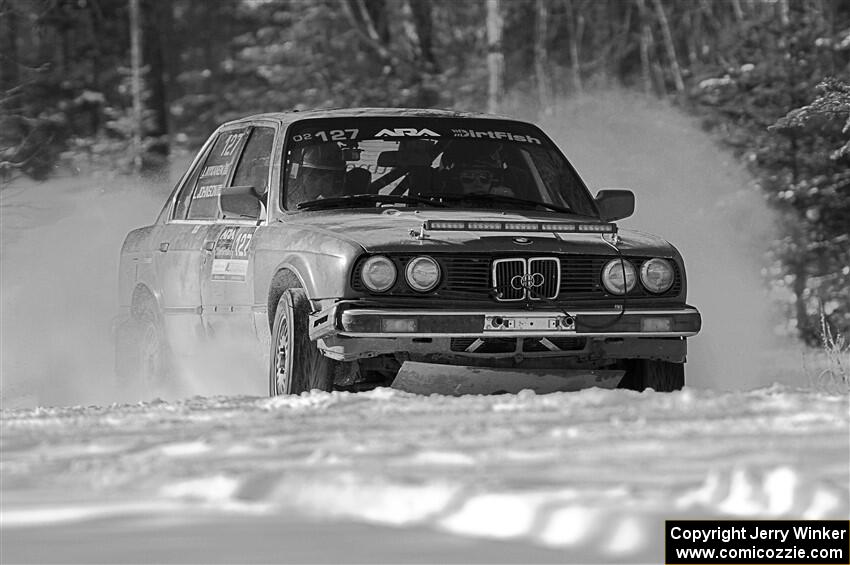 Levi Johnson / Josh Nykanen BMW 325e on SS1.