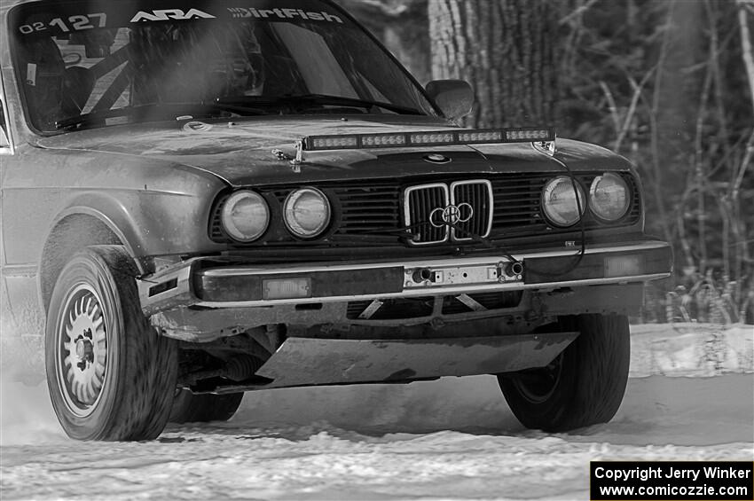 Levi Johnson / Josh Nykanen BMW 325e on SS1.