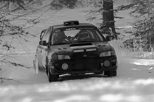 Jacob Kohler / Bill Codere Subaru Impreza on SS1.