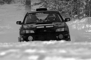 Jacob Kohler / Bill Codere Subaru Impreza on SS1.