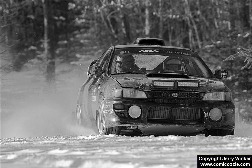 Jacob Kohler / Bill Codere Subaru Impreza on SS1.