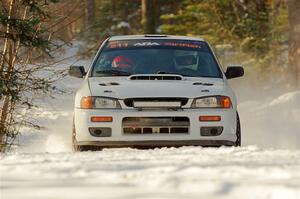 Jack Nelson / Jessica Nelson Subaru Impreza on SS1.