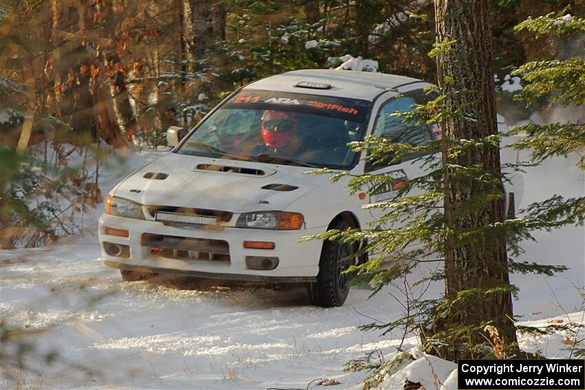 Jack Nelson / Jessica Nelson Subaru Impreza on SS1.